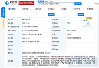 維維食品跨界布局 成立供應鏈公司涉足新能源汽車銷售及軟硬件業務
